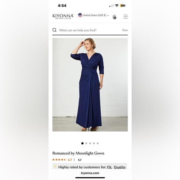 Kiyonna “Romanced by Moonlight” Gown - Picture 2 of 3